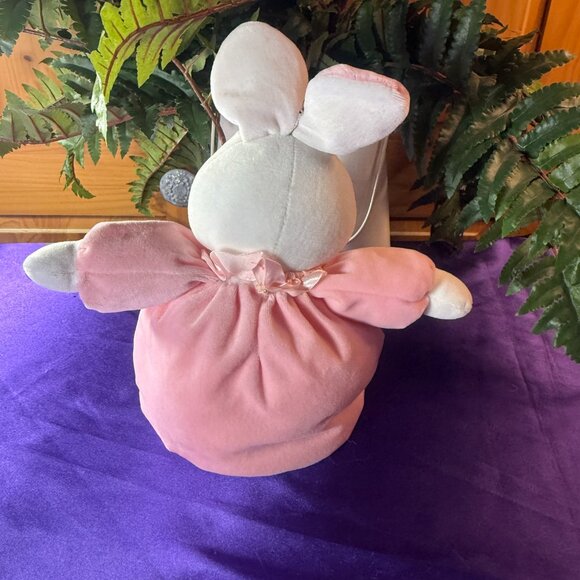 VTG๐ DGE MY 1ST BUNNY Snuggie White Pink Bunny 2000 Look at the Bunny Feet - Picture 7 of 11